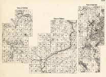 Sawyer County - Couderay, Radisson, Sand Lake, Wisconsin State Atlas 1930c